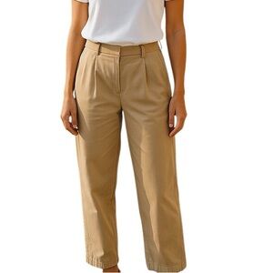 Aritzia TNA Wide Leg Pants Beige